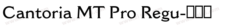 Cantoria MT Pro Regu字体转换